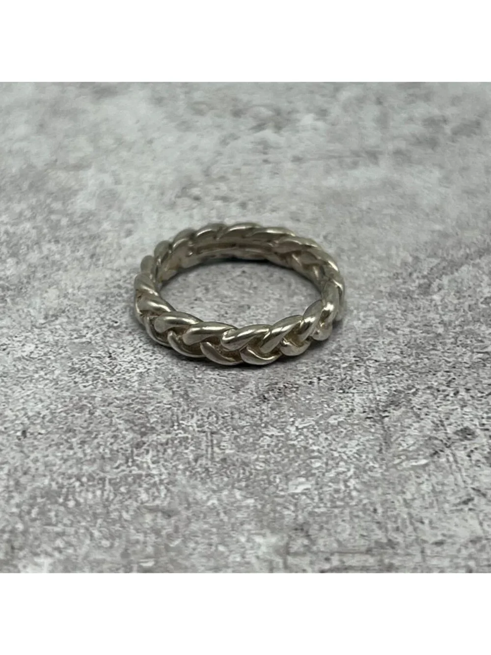 Tiffany & Co Braided Ring 925 Sterling Silver Vintage